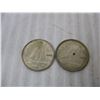 Image 2 : ^1942 and 1945 Canadian Dimes