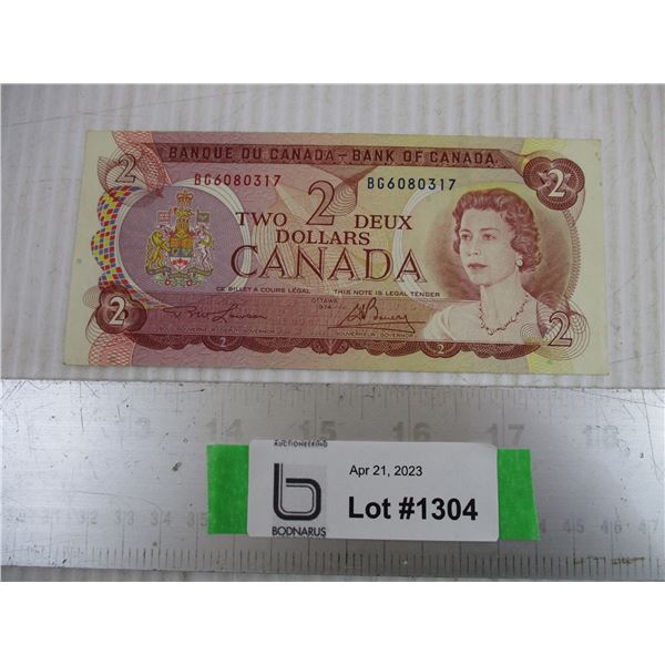 ^1974 Canadian Two Dollar Bill