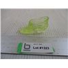Image 2 : Uranium Glass Shoe Ornament (3" Long)