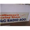 Image 3 : *CFQC Radio 2-Piece Double Sided Sign Heavy Tin (30x138)