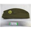 Image 1 : WWII C.A.S.C Royal Canadian Army (Service Corp) Wedge Cap (Dated 1941 Size 6-7/8ths)