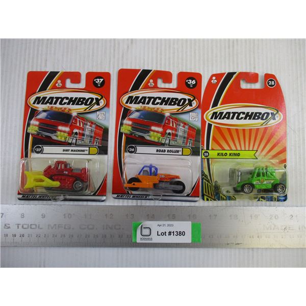 (3) Matchbox Construction Vehicles - Factory Sealed