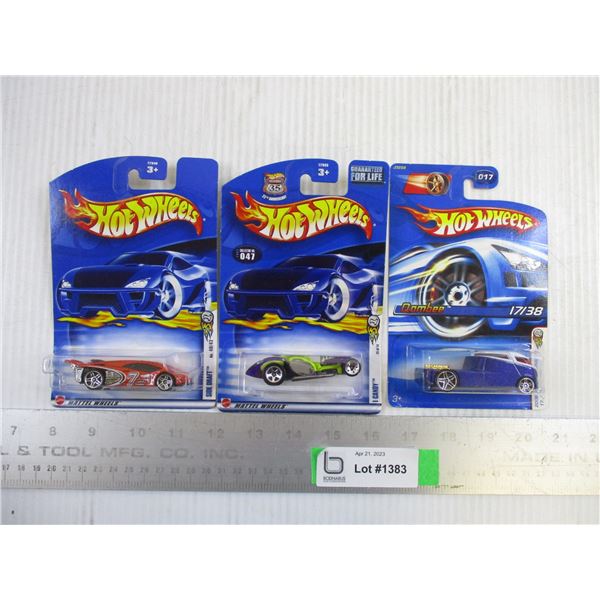 (3) Hot Wheels Vehicles - Factory Sealed