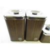 Image 2 : Mid Century Brown Kitchen Canister Set