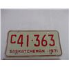 Image 2 : Pair of 1971 Saskatchewan #C41-363 License Plates