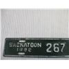 Image 2 : 1982 Saskatoon #267 Contractors License Plate