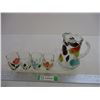 Image 1 : 5-Piece Bartlett Collins Water Glass and Pitcher Set