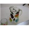 Image 3 : 5-Piece Bartlett Collins Water Glass and Pitcher Set