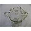 Image 3 : Vintage Clear Glass Pitcher w/ Applied Pattern