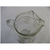 Image 3 : Vintage Clear Glass Pitcher w/ Applied Pattern