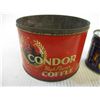 Image 2 : Planters Cashews Tin and Condor Coffee Tin