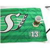 Image 3 : Saskatchewan Roughrider Pilsner Flag and Collector Mug