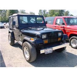  1989 JEEP WRANGLER - 76,684 Exmt