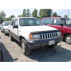  1994 JEEP GRAND CHEROKEE-6 CYL - 139,614 Exmt