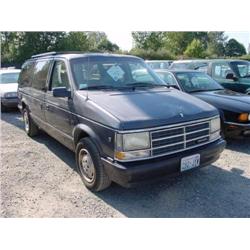  1989 DODGE GRAND CARAVAN - 179,034 Exmt