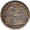 Image 2 : 1839 Liberty Seated Half Dollar with Drapery PCGS graded XF45