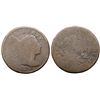 Image 1 : Pair of 1795 Cents with Lettered Edge