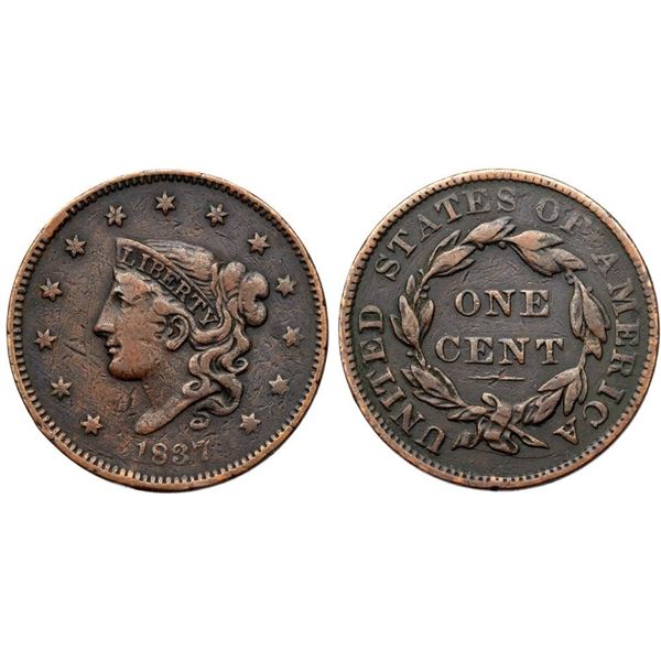 Trio of Cents, 1830-1837, all Scarce Varieties