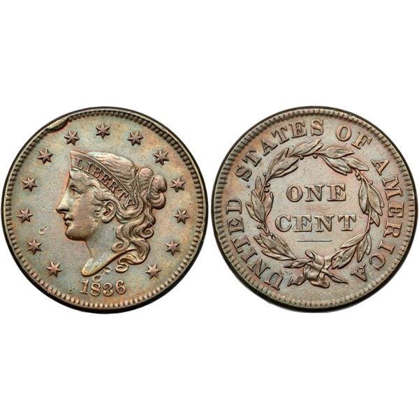 1836 N-3 R1 ANACS graded EF40