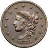 Image 2 : 1837 N-8 R1 Plain Hair Cord, Large Letters ANACS graded EF45