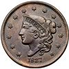 Image 2 : 1837 N-9 R1 Beaded Hair Cord ANACS graded EF40