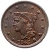 Image 2 : 1843 N-15 R2+ Petite Head, Small Letters PCGS graded MS65 Brown, CAC Approved