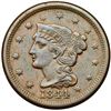 Image 2 : 1844/81 N-2 R2 Overdate 44 over 81 ANACS graded EF40