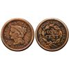 Image 1 : Group of 6 Cents, 1848-1855, grading G4 to VG8
