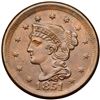 Image 2 : 1851/81 N-3 R1 Overdate 51 over Inverted 18 ANACS graded MS62 Brown