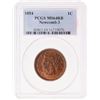 Image 2 : 1854 N-3 R1 PCGS graded MS64 Red & Brown