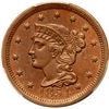 Image 1 : 1854 N-20 R3 PCGS graded MS63 Brown, CAC Approved