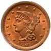 Image 2 : 1854 N-20 R3 PCGS graded MS64 Red & Brown