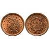 Image 1 : 1854 N-21 R2 Repunched 185 PCGS graded MS65 Red & Brown