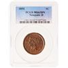 Image 2 : 1854 N-28 R5- Repunched 18 PCGS graded MS63 Brown