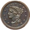 Image 2 : 1857 N-3 R5 Small Date PCGS graded PR64+ Brown, CAC Approved