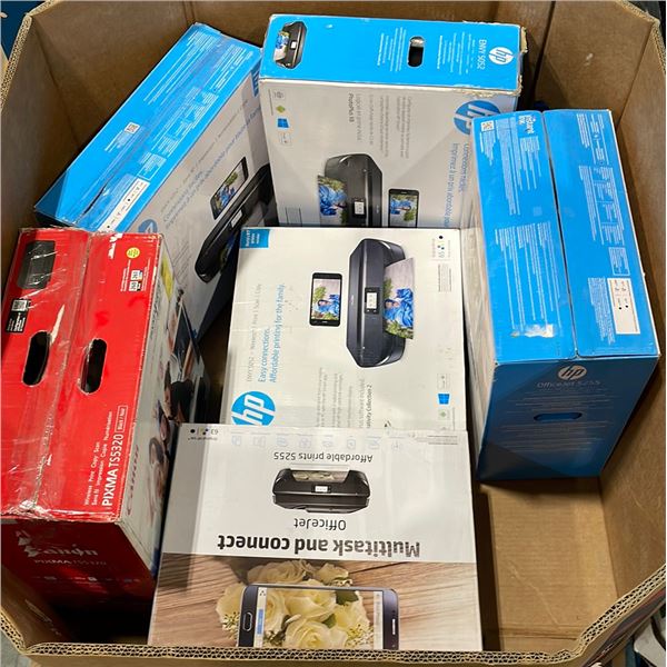 Bin of Printers and Broken Electronics *AS-IS* - 033547230323CDS1ECP-EAB2