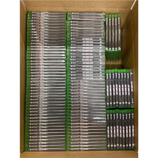 Box of XBOX One Games - BIN111442240323CAS0EC1000