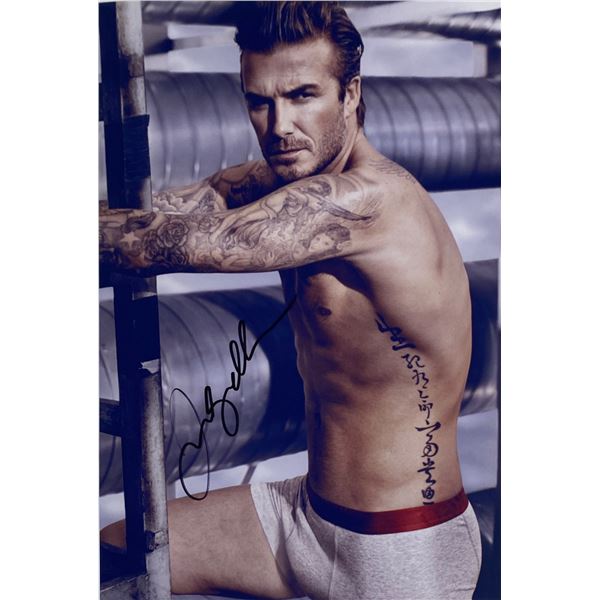 Autograph Signed David Beckham Photo