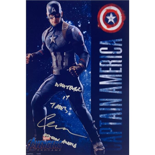 Autograph Signed Chris Evans Photo