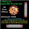 Image 1 : Shotgun Lincoln 1c roll, 1966-p 50 pcs Bank Wrapper.