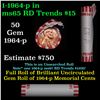 Image 1 : Shotgun Lincoln 1c roll, 1964-p 50 pcs Bank Wrapper.