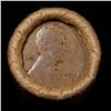 Image 2 : Mixed small cents 1c orig shotgun roll, 1918-d Wheat Cent, 1863 Indian Cent other end, Brinks Wrappe