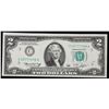 Image 2 : 1976 $2 Federal Reserve Note 1st Day of Issue, with Stamp Grades Gem CU