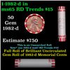 Image 1 : Shotgun Lincoln 1c roll, 1982-d 50 pcs Bank Wrapper.