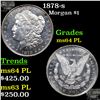 Image 1 : 1878-s Morgan Dollar $1 Grades Choice Unc PL