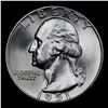 Image 2 : 1951-d Washington Quarter 25c Grades GEM+ Unc