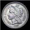 Image 2 : 1867 Three Cent Copper Nickel 3cn Grades Select+ Unc