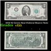 Image 1 : 1976 $2 Green Seal Federal Reseve Note Grades vf+