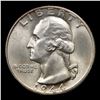 Image 2 : 1944-s Washington Quarter 25c Grades GEM Unc