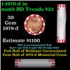Image 1 : Shotgun Lincoln 1c roll, 1979-d 50 pcs Bank Wrapper.
